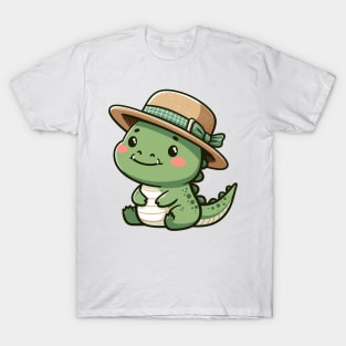 Cool Alligator in Hat T-Shirt